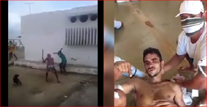 Veja vídeo: presos gravam brigas e mortes dentro de presídio rebelado no RN