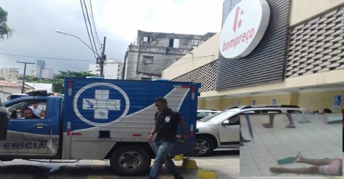 Adolescente de 14 anos morre esfaqueado dentro do Bom Preço de Nazaré