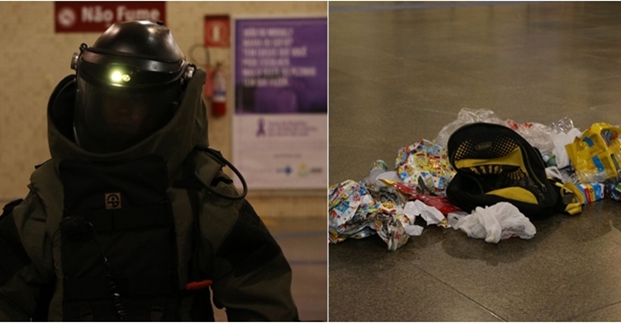 BOLA FORA: Bope descobre que material suspeito em metrô de Brotas era… lixo