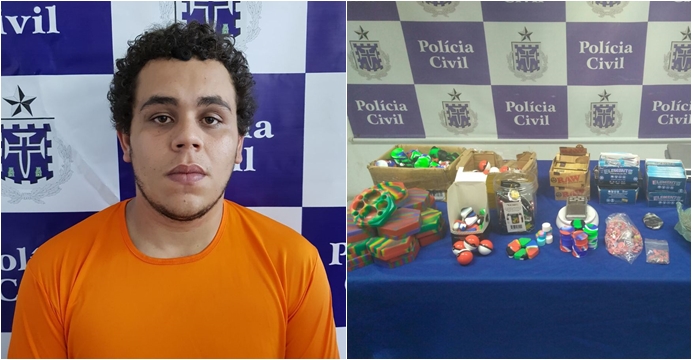 Estudante de direito é preso com 220 compridos de ecstasy