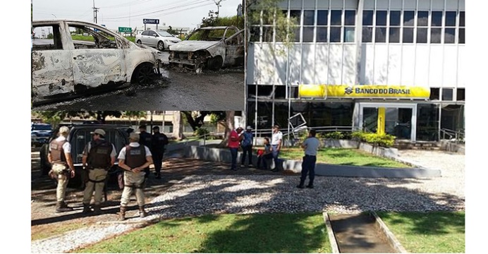 Marginais mandam e desmandam na Bahia, bandidos explodem caixas eletrônicos e queimam carro em Simões Filho