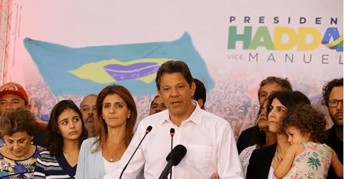 ‘Não tenham medo, nós estaremos aqui’, diz Fernando Haddad