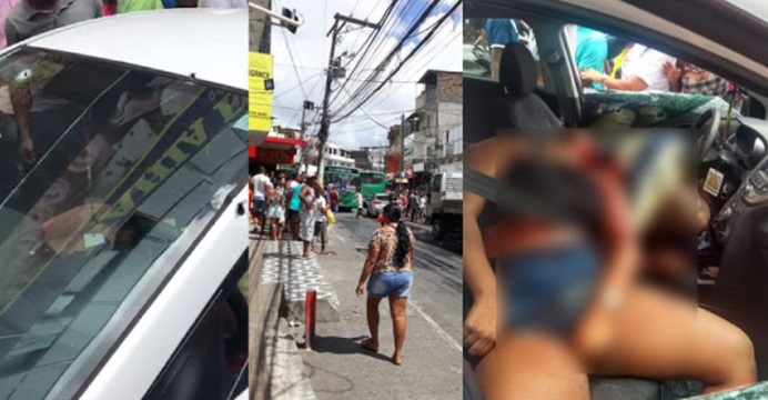 Assaltante de banco executado com sua companheira  com mais  de 30 tiros no  bairro São Marcos