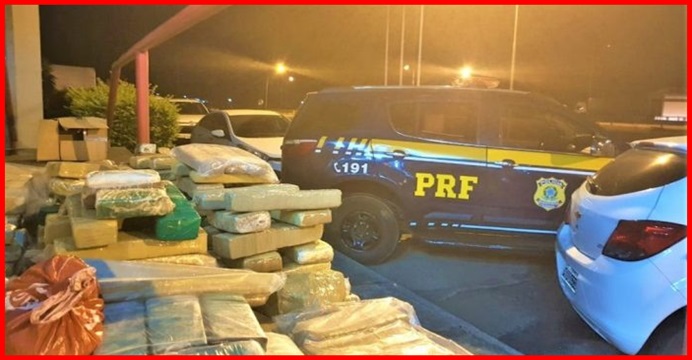 200kg de maconha são apreendidos após perseguição policial em Vitória da Conquista