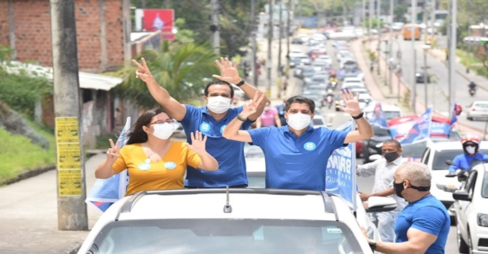 Carreata de Bruno  Reis reúne cerca de cinco mil carros no subúrbio, o  povo ama o povo quer