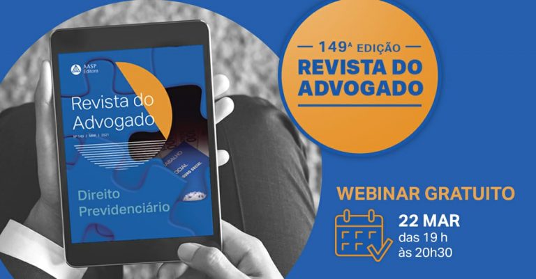 GRATUITO AASP lança revista sobre Direito Previdenciário com webinar