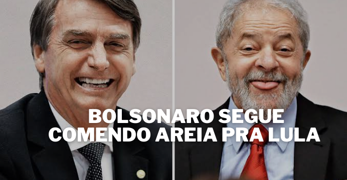 Pesquisa mostra Lula à frente de Bolsonaro na disputa em 2022