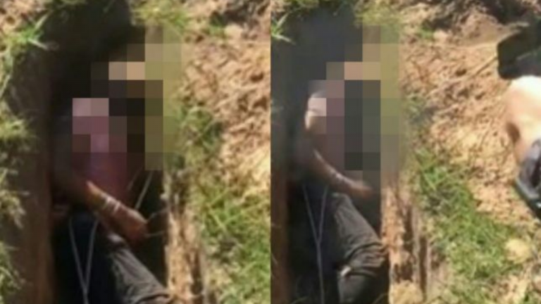 IMAGENS FORTES! Homem é executado a tiros dentro da própria cova após roubar fação criminosa. VEJA VÍDEO