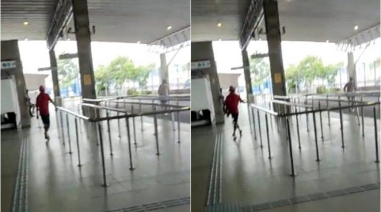 Vídeo: Torcedores do Vitória se envolvem em briga e assustam passageiros na Estação Pirajá