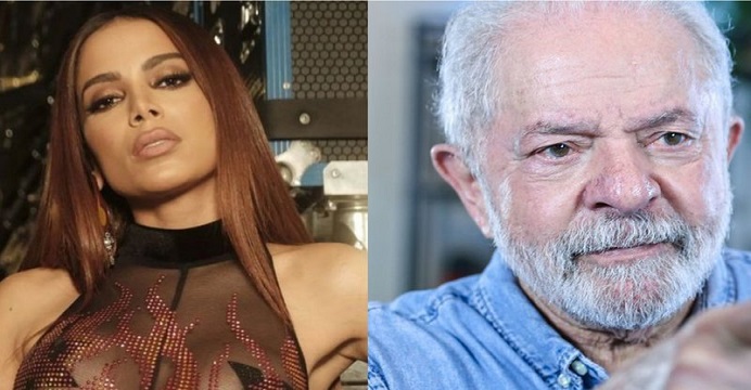 No Twitter, Anitta comemora desempenho de Lula no JN