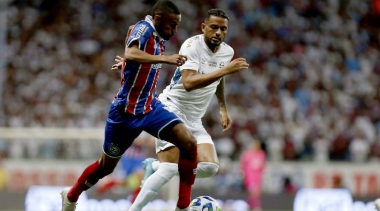 Bahia sofre gol no fim e empata com o Grêmio pelas quartas de final da Copa do Brasil