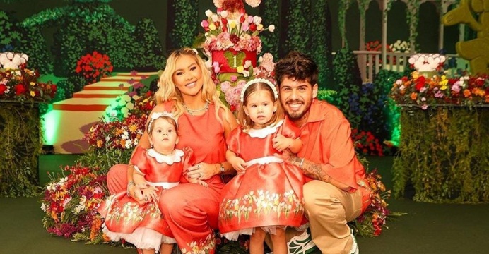 Virginia Fonseca e Zé Felipe comemoram primeiro ano de Maria Flor com festão